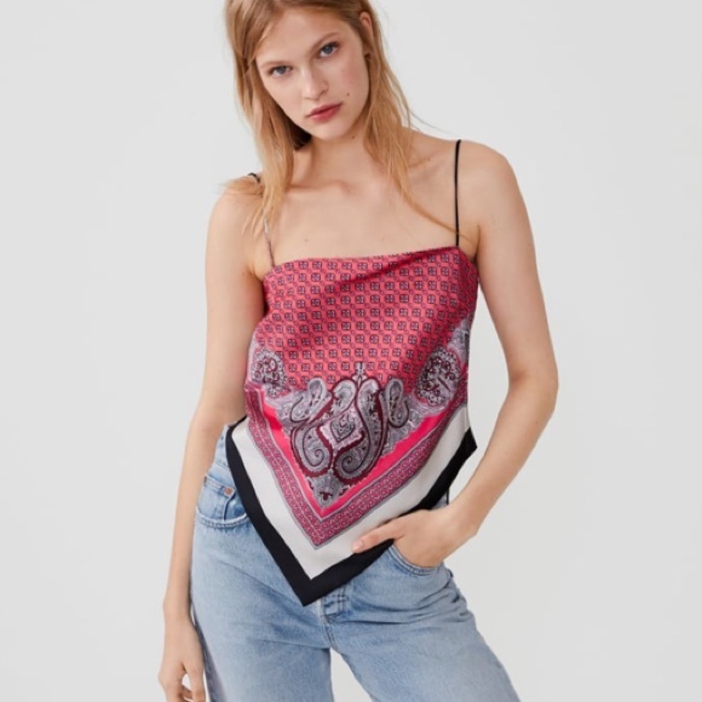 Zara Handkerchief Tank Top